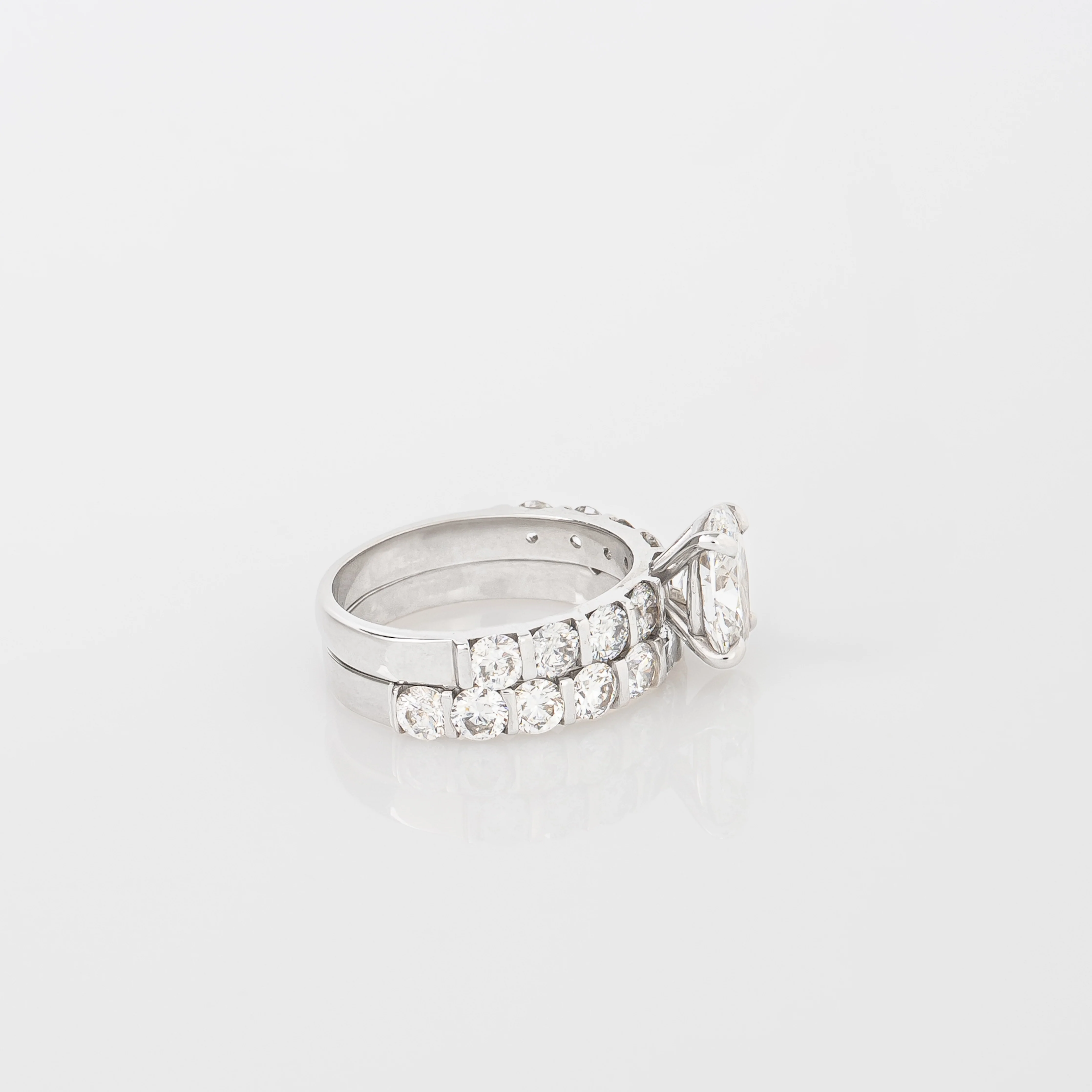 Set Anillos Diamantes Lab. Oval & Churumbela - Image 3