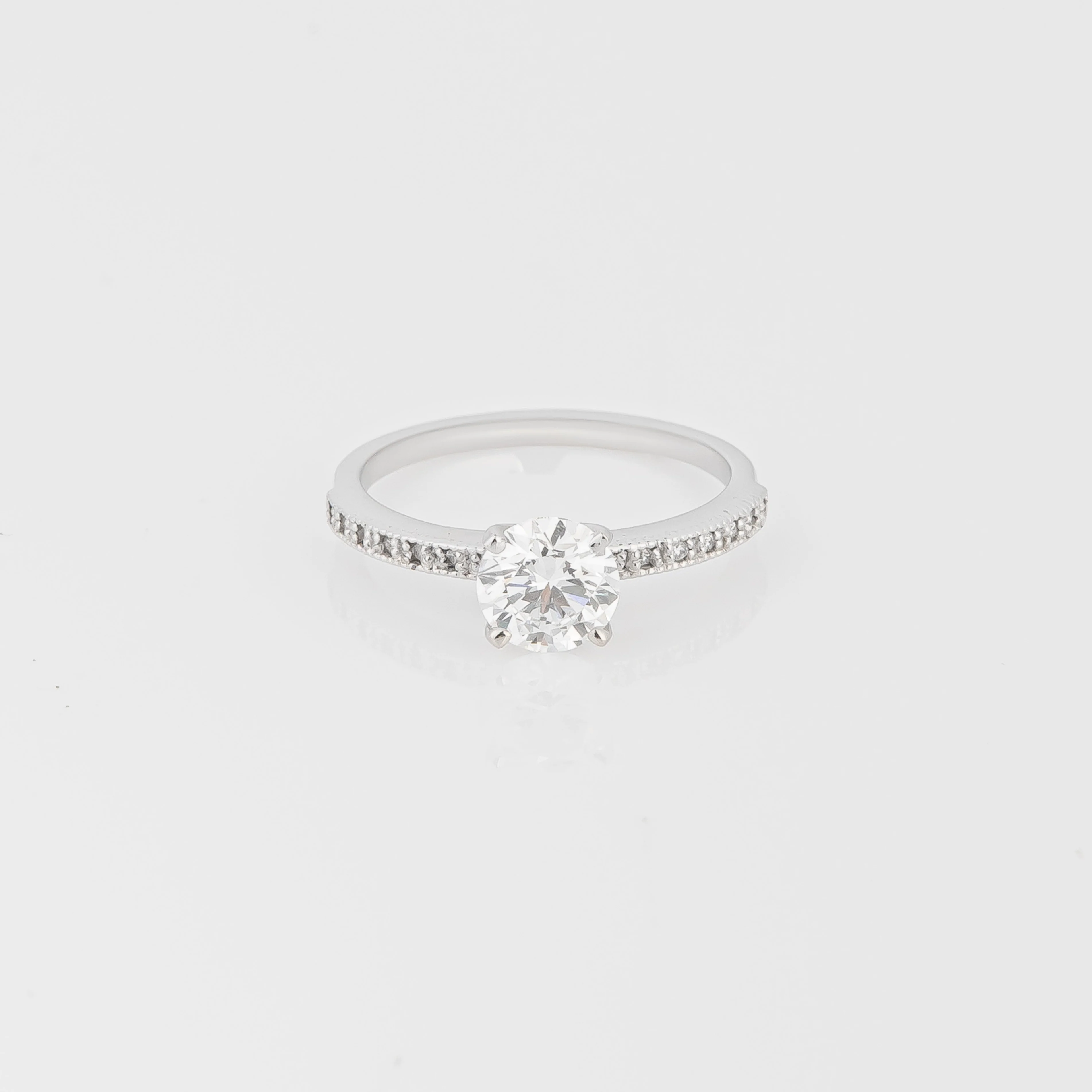 Anillo Diamante Lab Redondo 1.24ct - Image 2