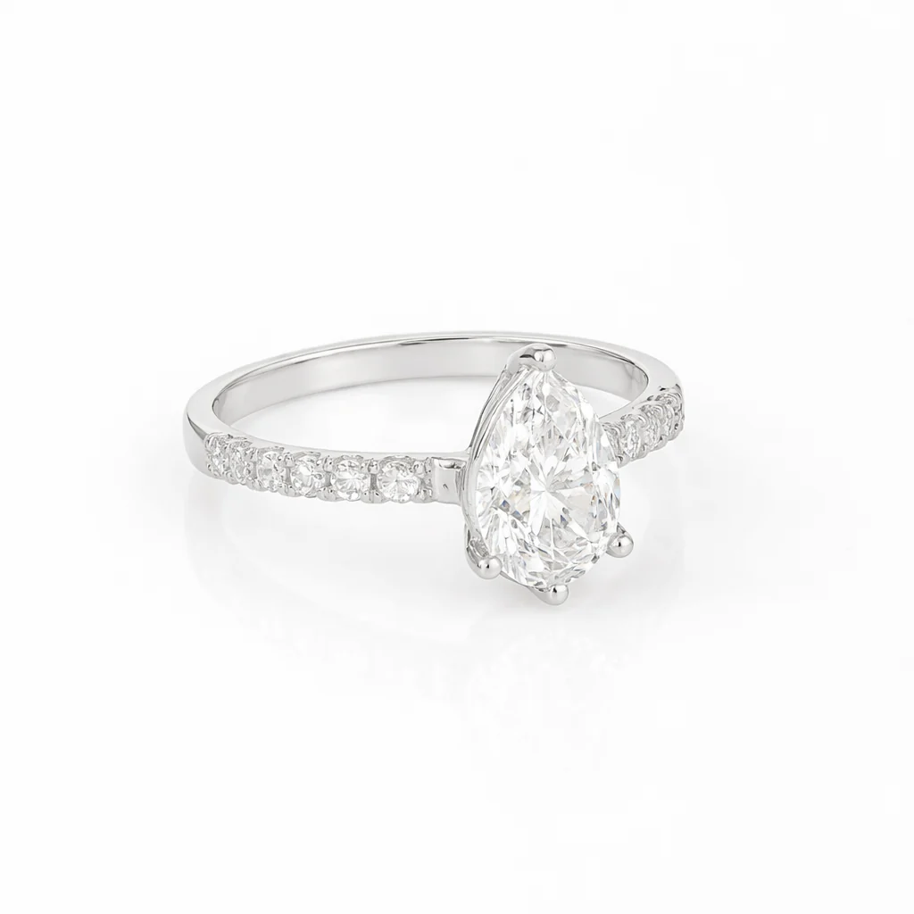 Anillo Diamantes corte Pera - Image 3