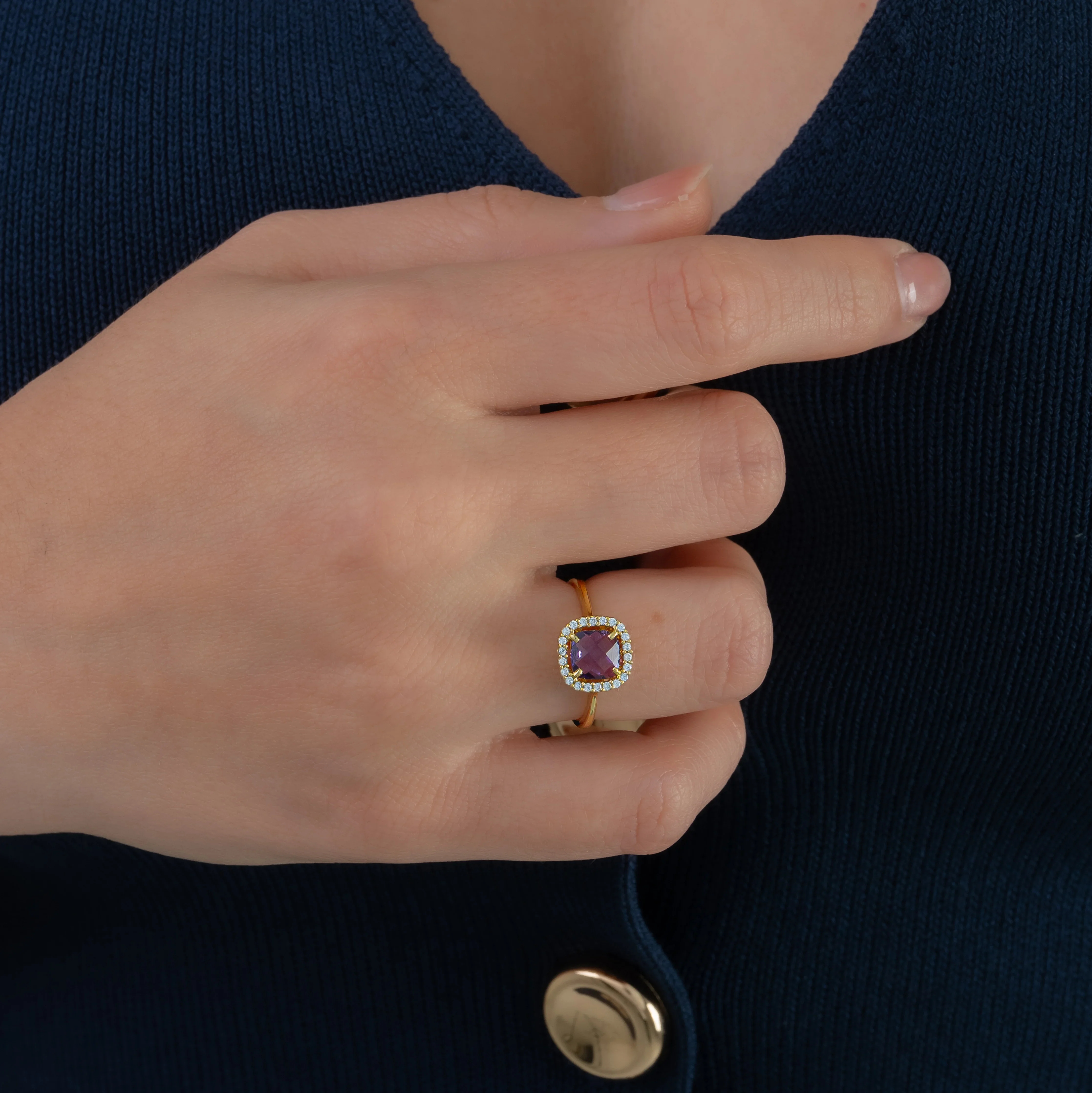 Anillo Lila Talla 6 - Image 2