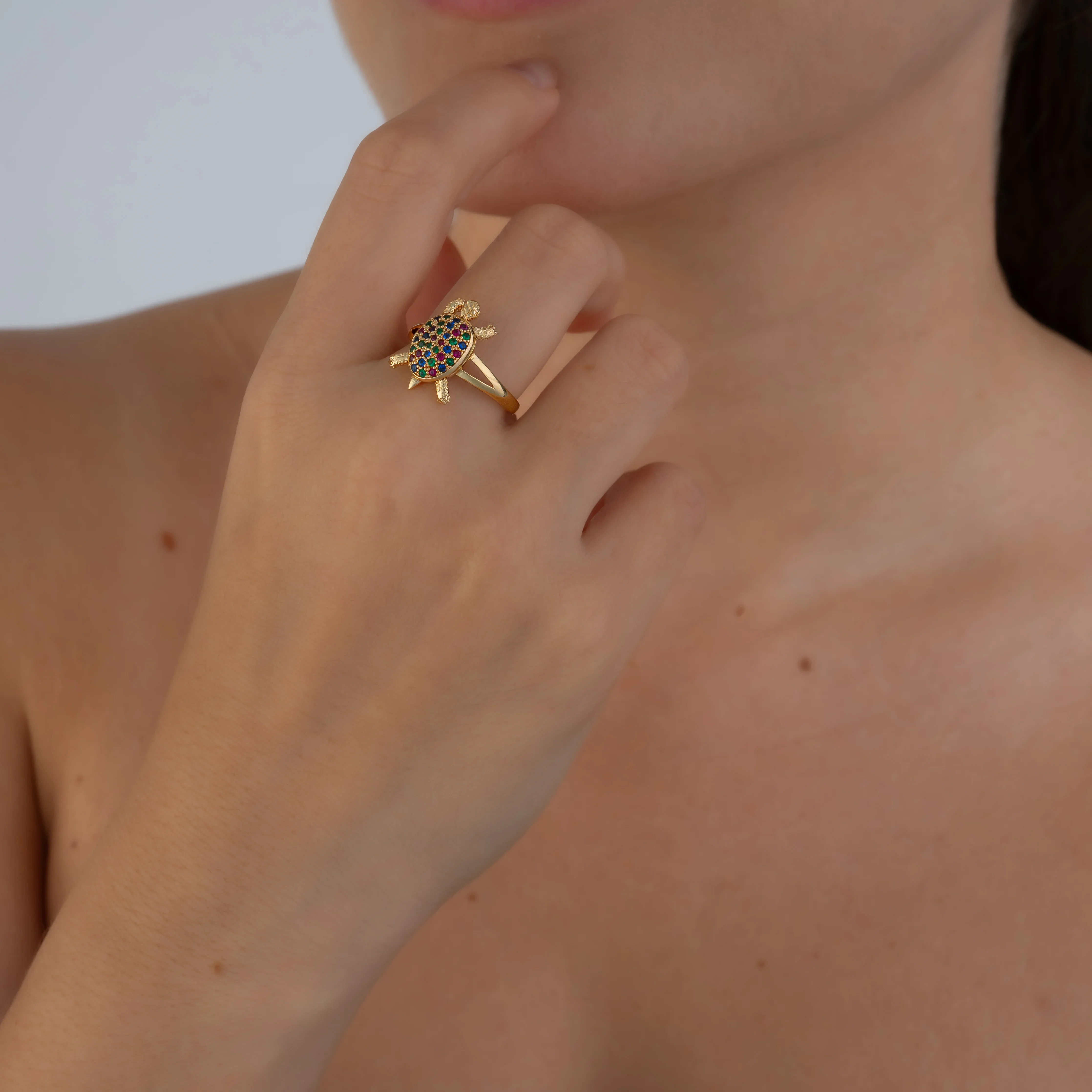 Anillo Tortuga Talla 7 3/4 - Image 2