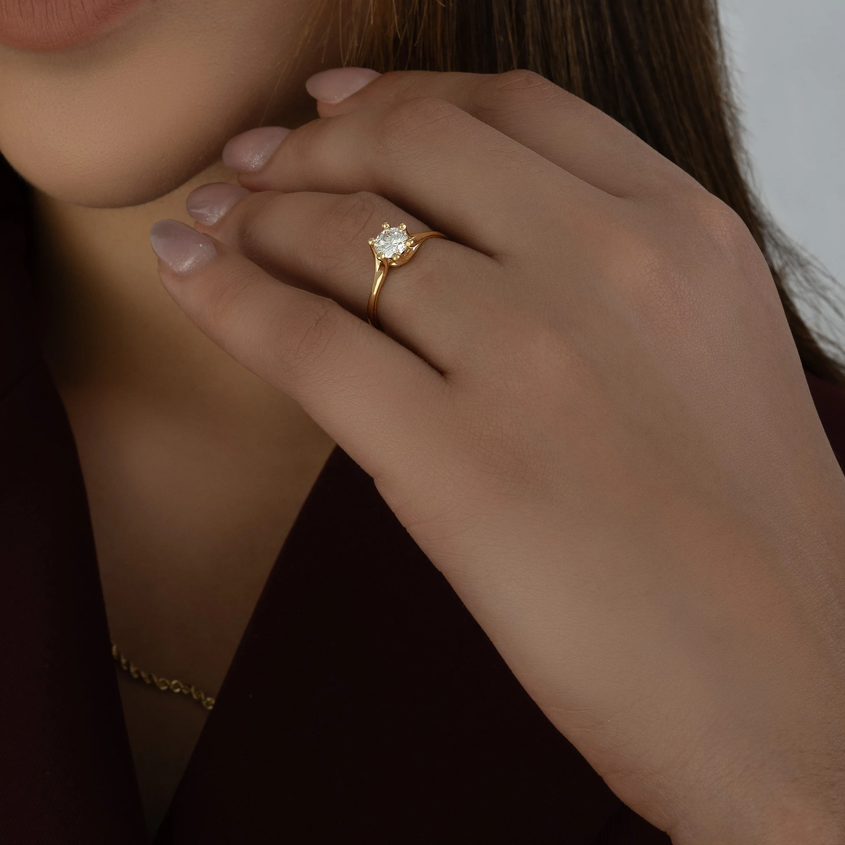 Anillo Solitario Twist 0.66ct - Image 2