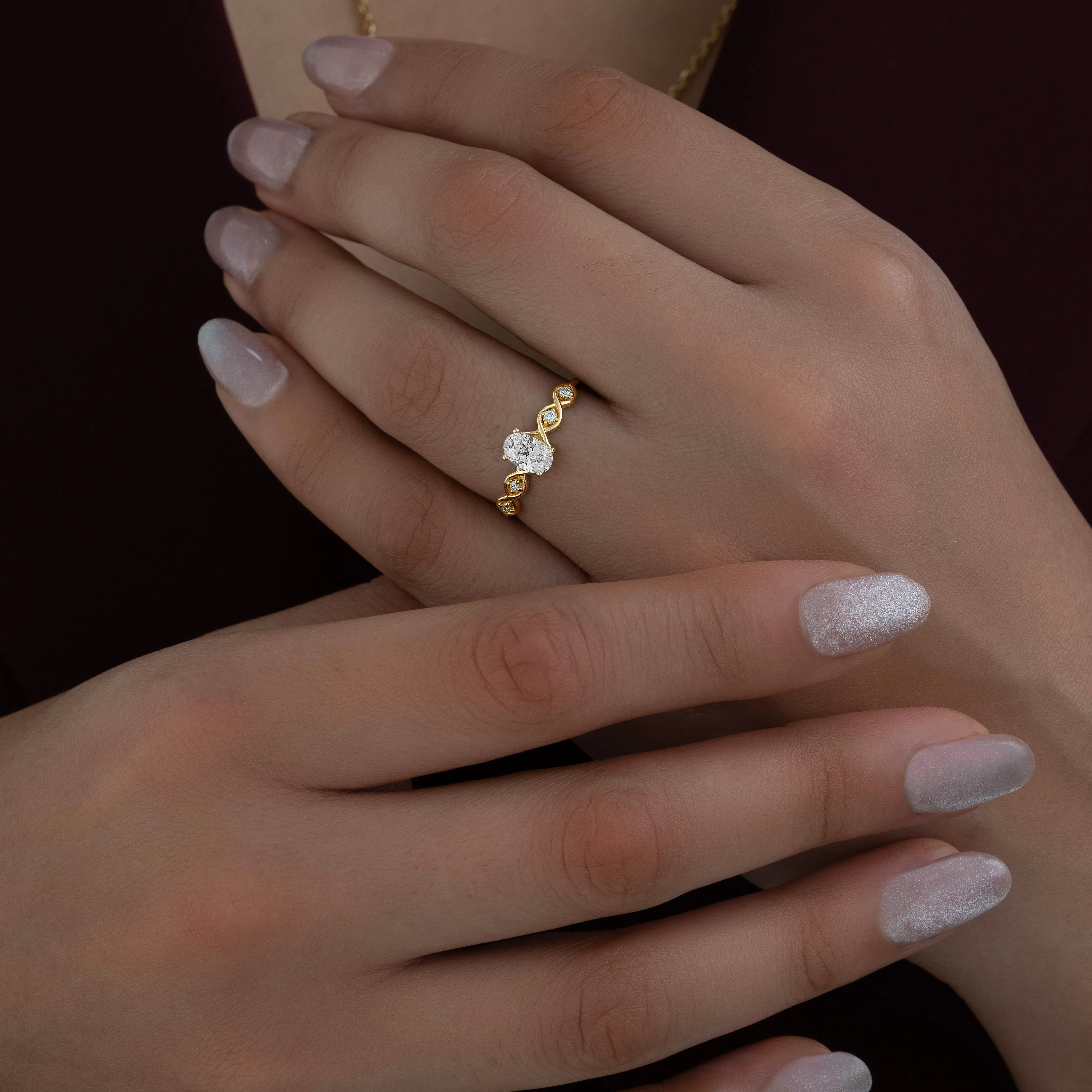 Anillo Ondas Solitario 0.50ct - Image 2