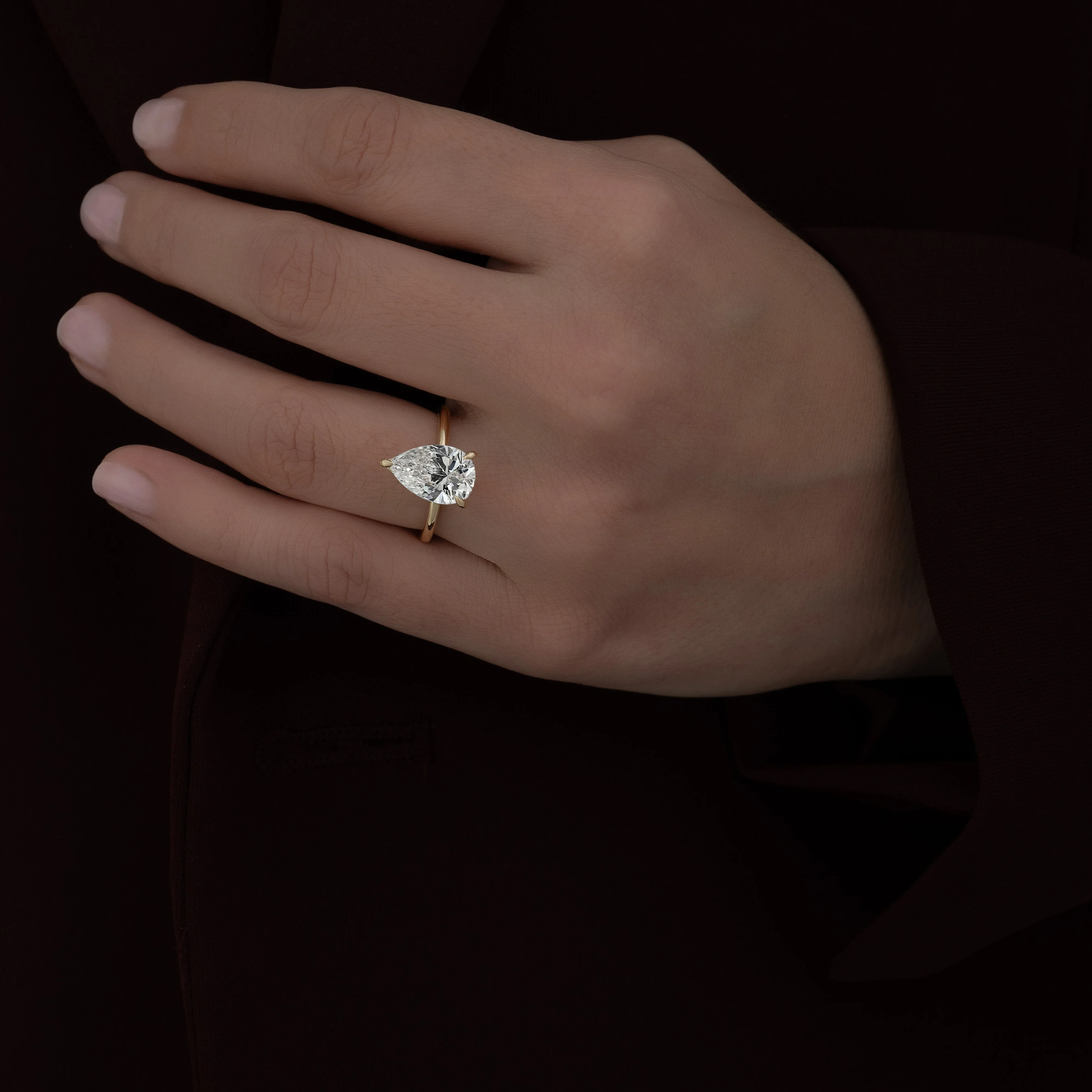 Anillo Pera Real 3.0ct - Image 2