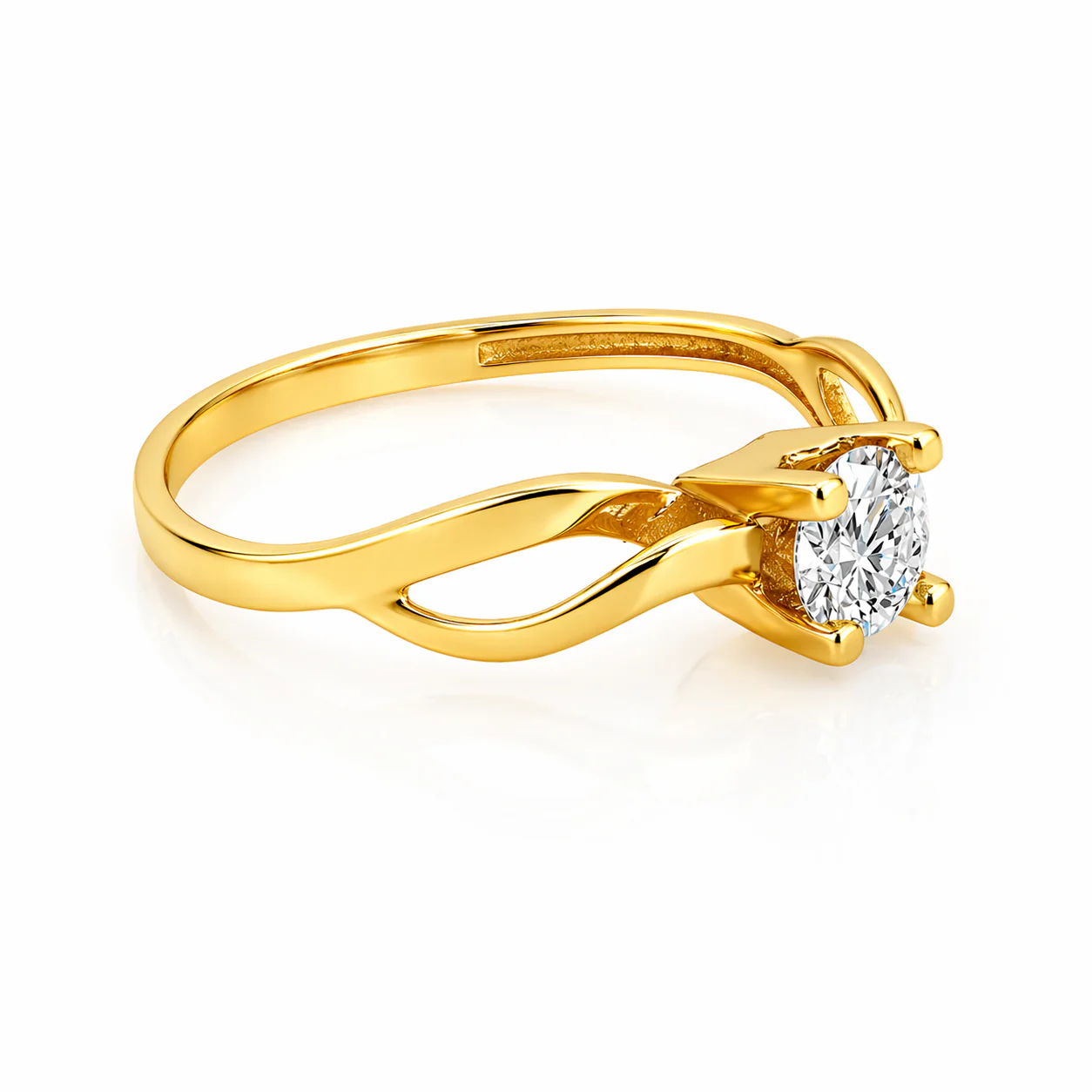 Anillo Solitario Entrelazado 0.50ct - Image 3