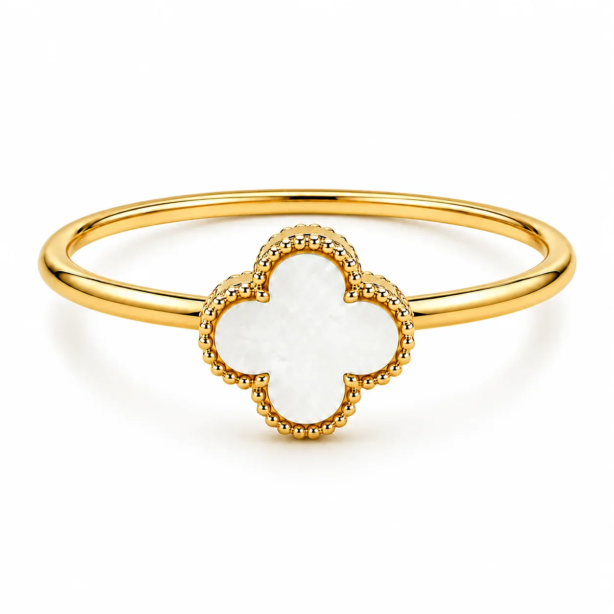 Anillo Trébol Blanco