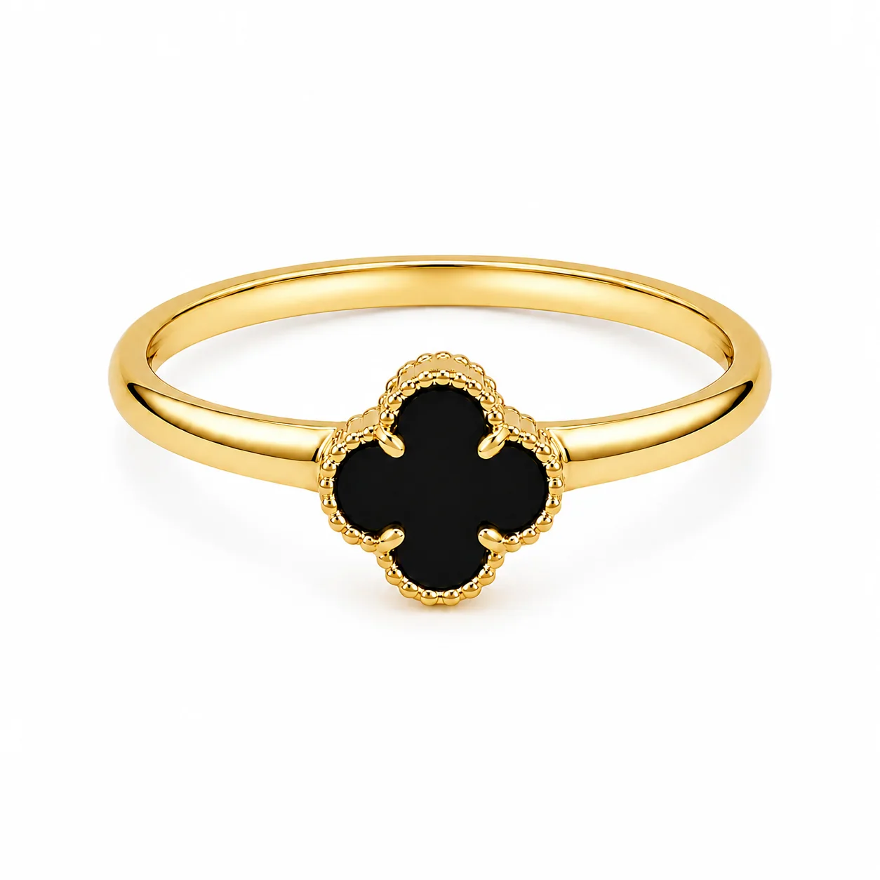 Anillo Trébol Negro