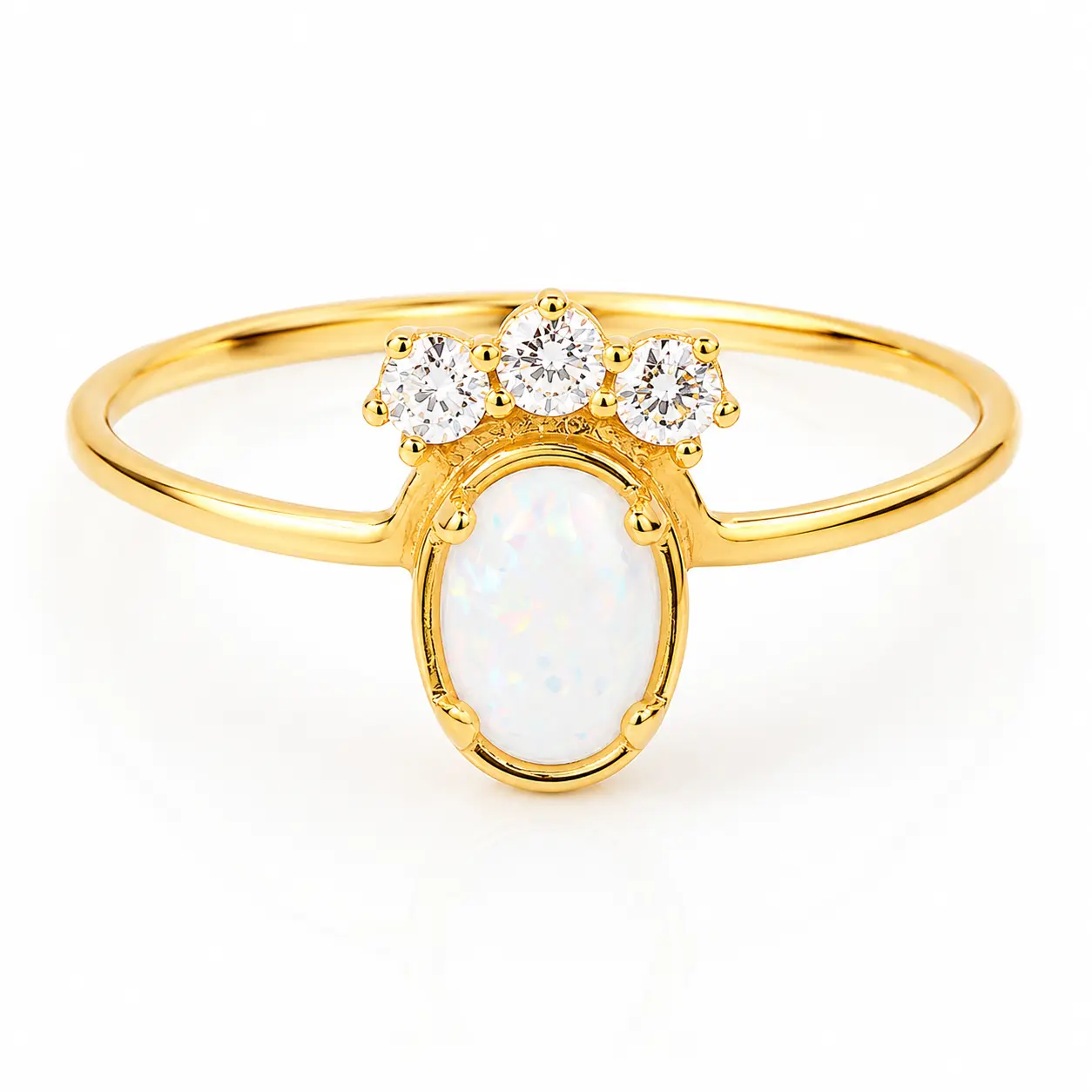 Anillo Reina Opalo Talla 8