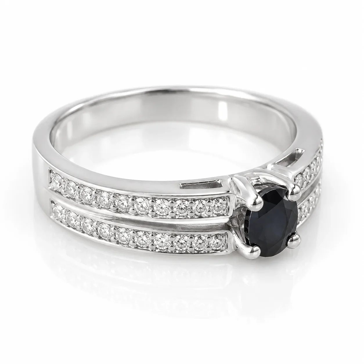 Anillo Zafiro & Diamantes Talla 9 1/4 - Image 3