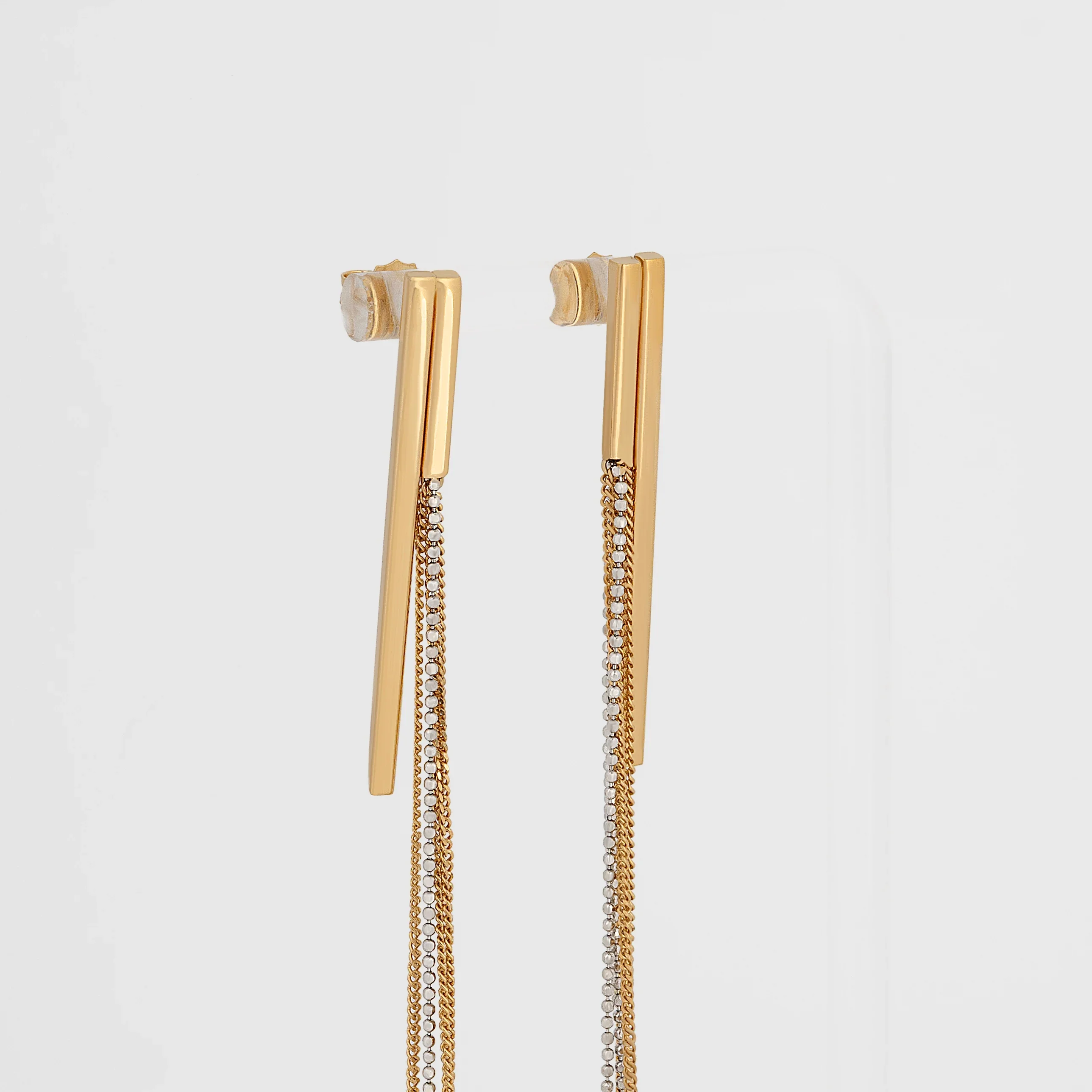 Aretes Colgantes Bicolor 11cm - Image 2