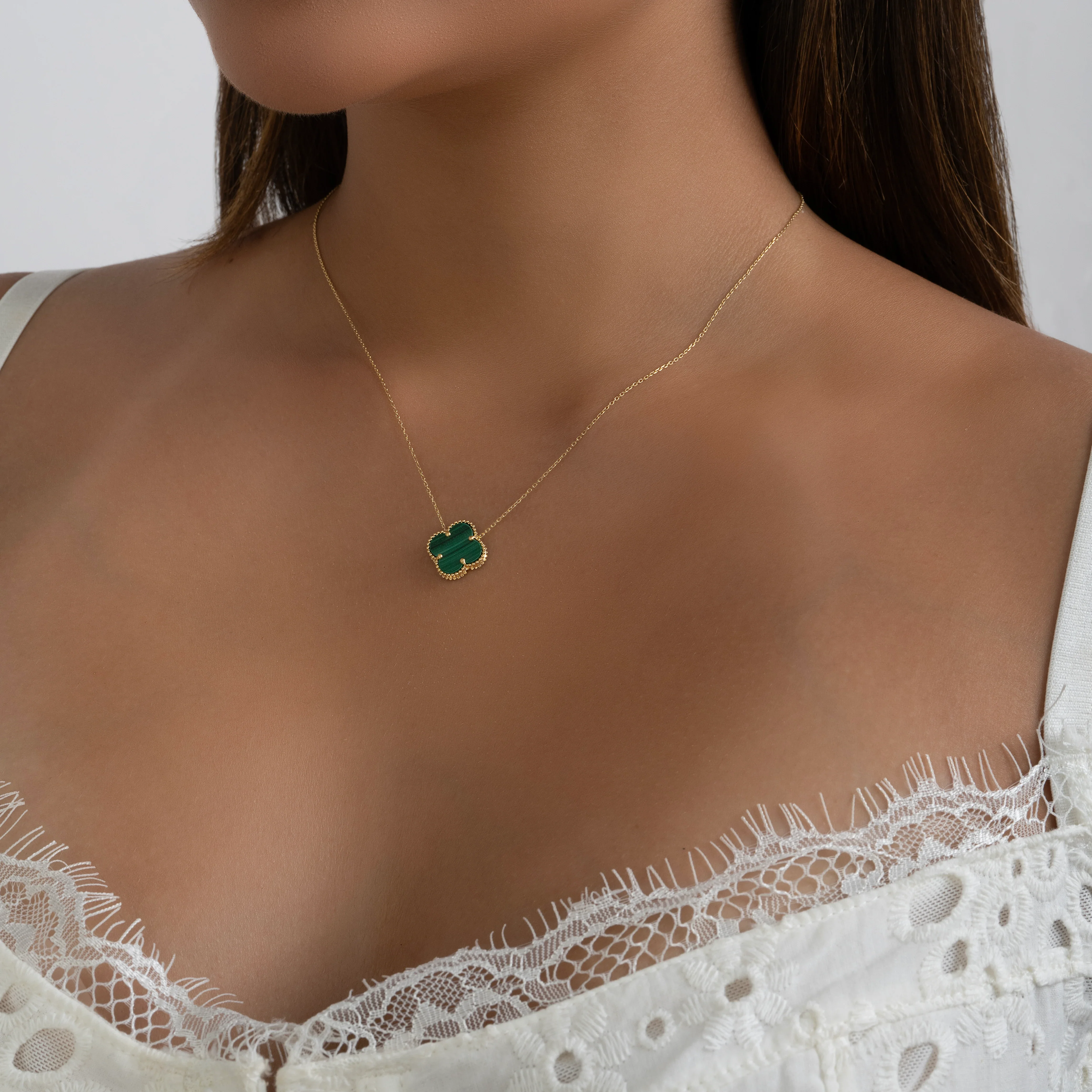 Cadena Trébol Verde 45cm - Image 2
