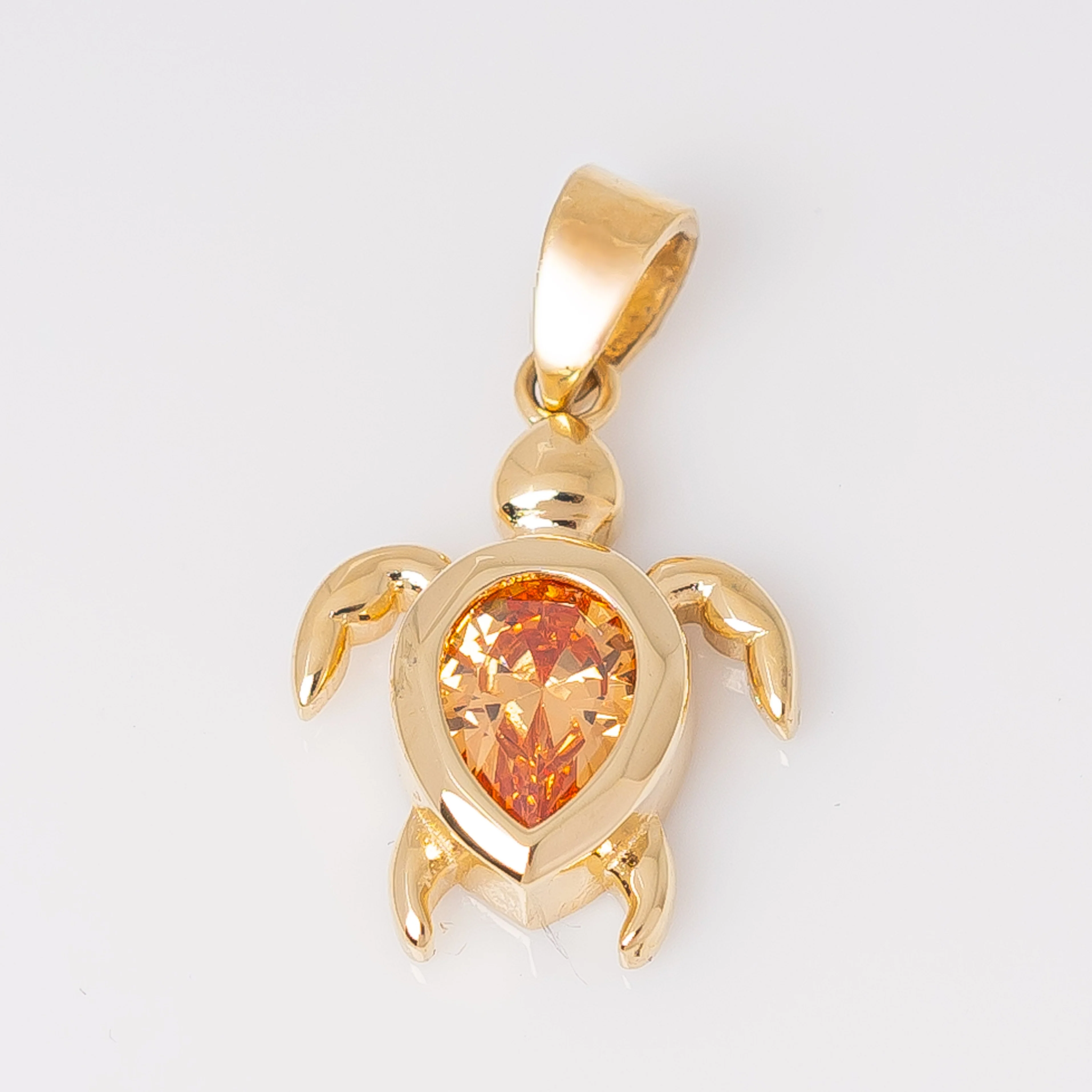 Dije Tortuga Naranja 2cm