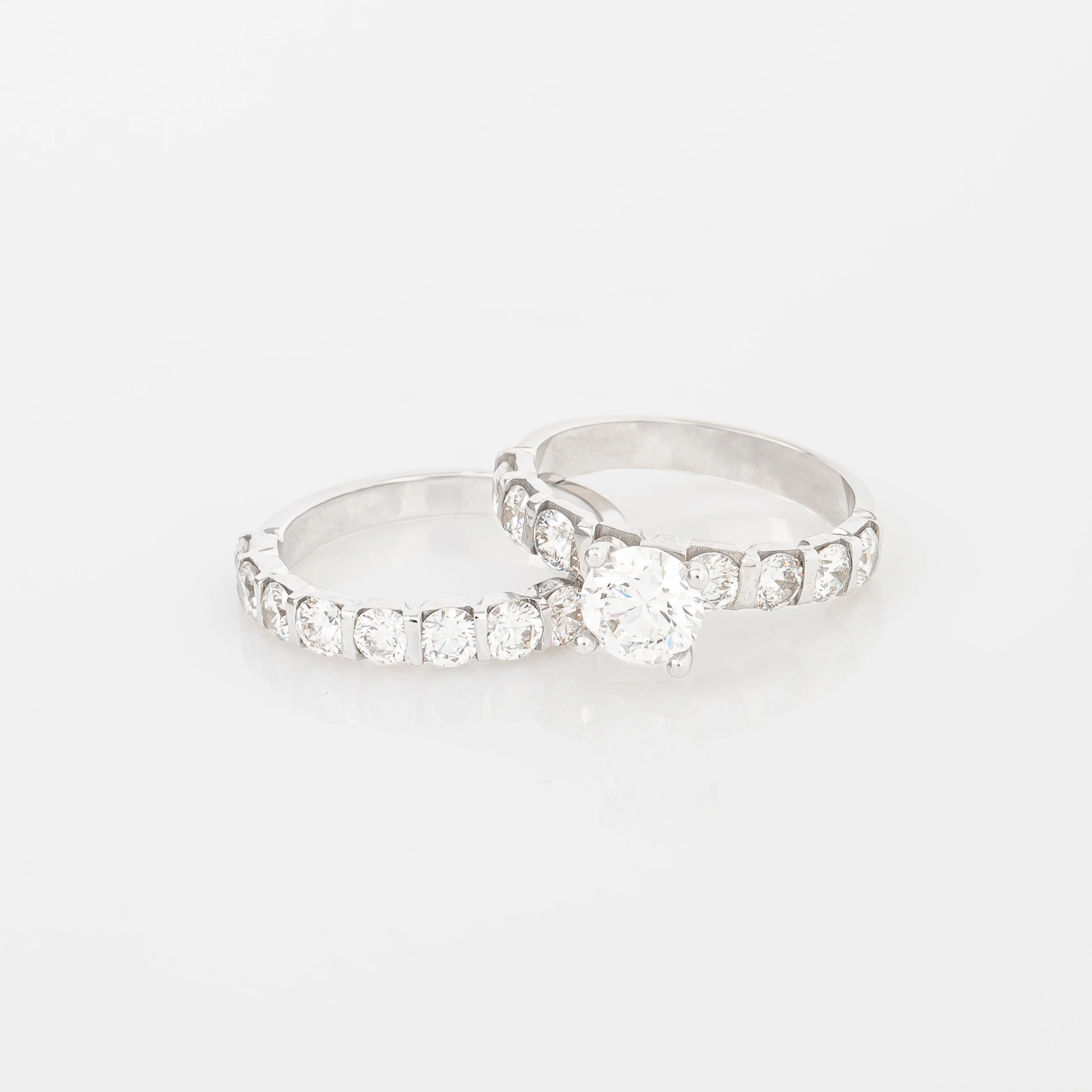 Set Anillos Diamantes Lab. Redondo & Churumbela - Image 2